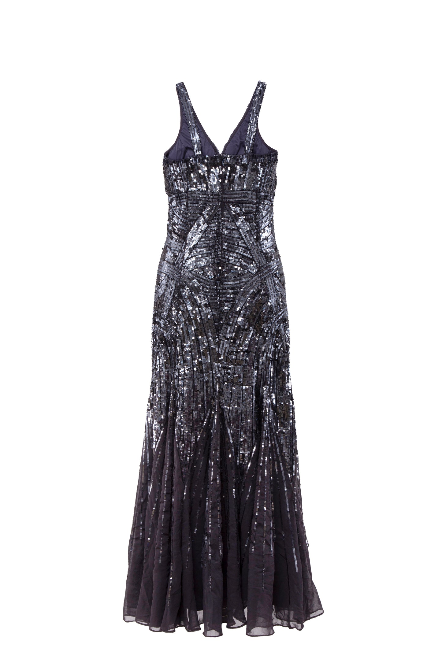 Giselle Noir Embellished Empire Waist Sleeveless Maxi Gown