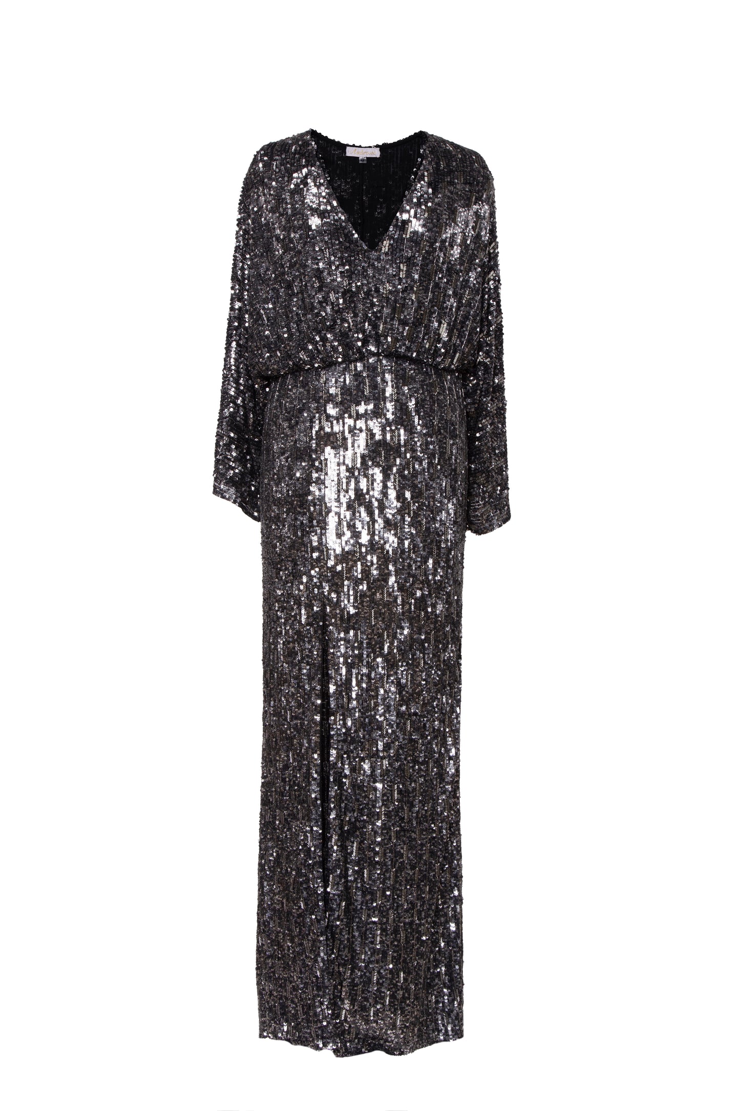 Aria Sequined Kaftan Sleeve Maxi Gown