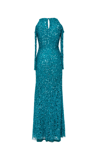 Mera Embellished Long Sleeved Maxi Gown