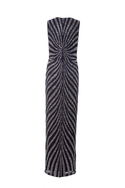 Zora Hand-Beaded Sleeveless Maxi Gown