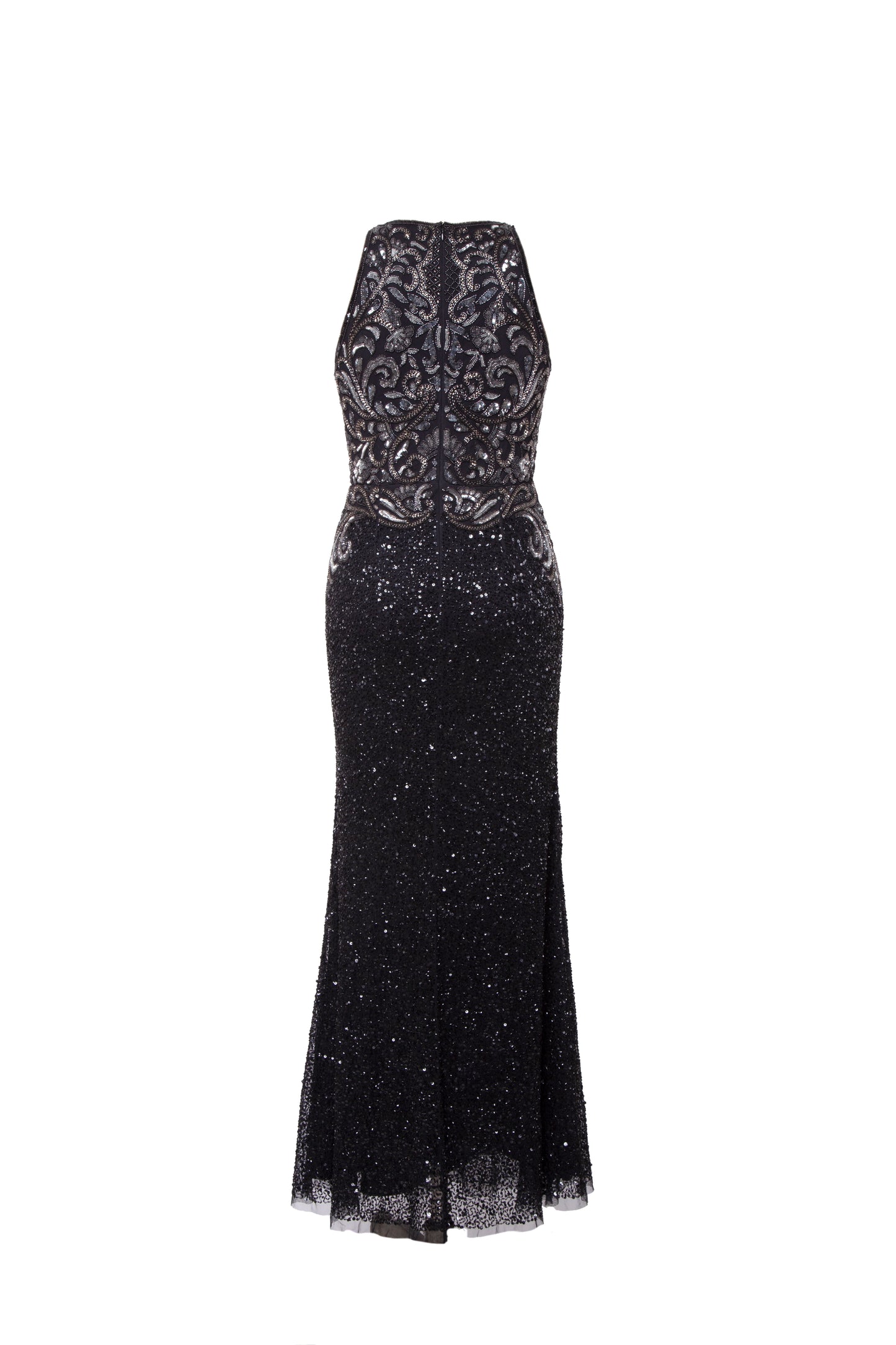 Lenora Sequin Embellished Sleeveless Maxi Gown