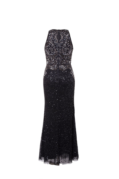 Lenora Sequin Embellished Sleeveless Maxi Gown