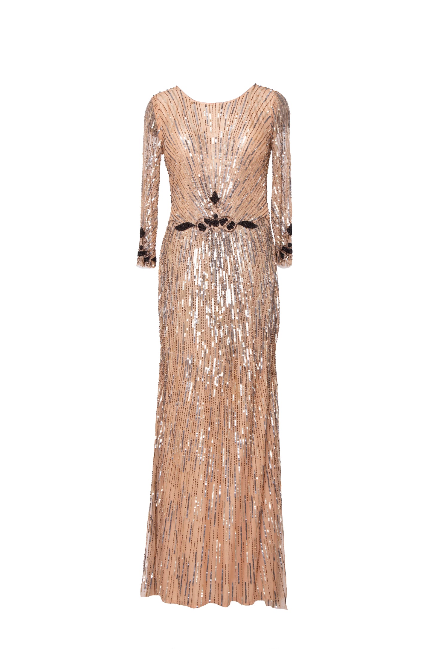 Cora Embellished Long Sleeve Maxi Gown